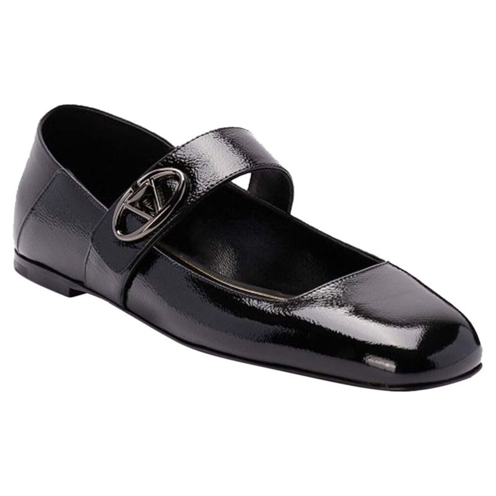 Valentino Garavani Leather Locker Ballerina Flats - Picture 2 of 4